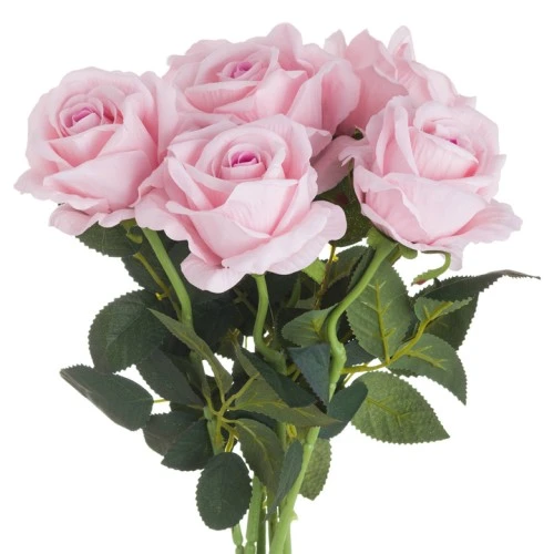 Artificial Roses Pastel Pink 53cm - R059 Q2