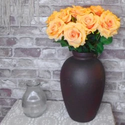 Artificial Rose Saffron Yellow 56cm - R599 M4