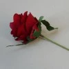 Artificial Silk Rose Buds on Wire Stem Red 24cm - R098 O3