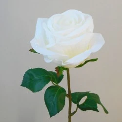 Artificial Rose Carnival Cream Flowers 47cm - R106 O4