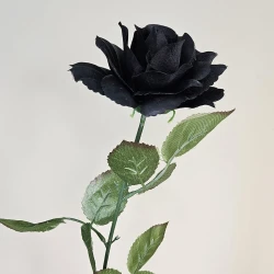 Fleur Artificial Rose Black 63cm - R160 FF2