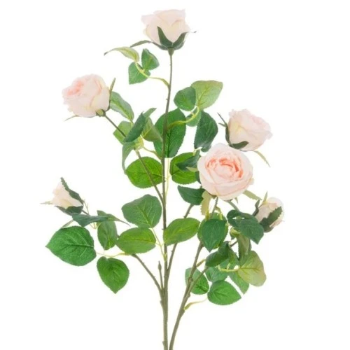 Juliet Roses Spray Pale Pink 70cm - R429 O1
