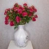 Long Stem Artificial Spray Roses Dark Pink 67cm - R782 BX21