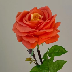 Real Touch Rose Orange 67cm - R046