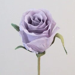 Romance Artificial Rose Bud Lilac 45cm - R748 