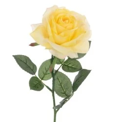 Eco Artificial Rose Yellow 62cm - R436 KK2