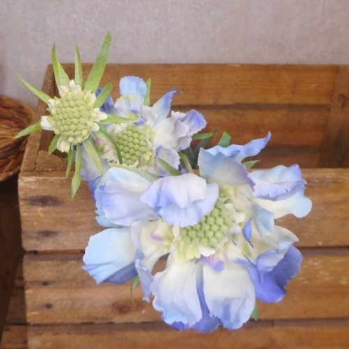 Premium Silk Scabious Flowers Blue | Artificial Scabiosa - S110 R3