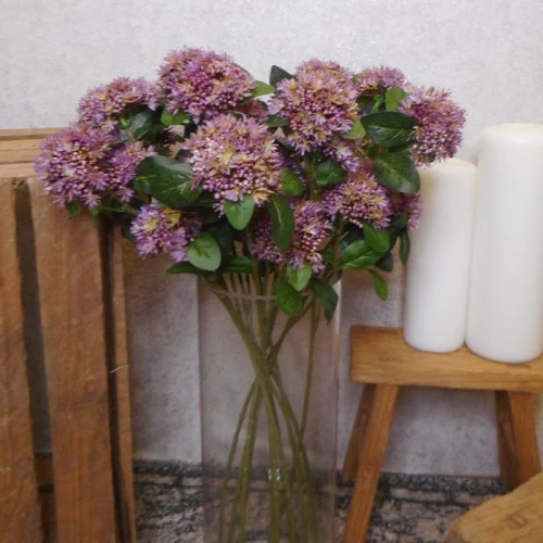 Artificial Sedum Purple 65cm - S078 N2