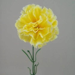 Silk Carnations Yellow 45cm - C001J J3