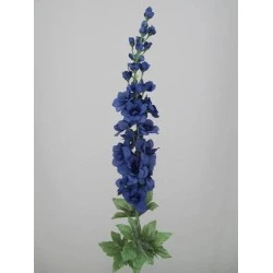 Midnight Blue Silk Delphiniums or Larkspur 75cm - D006 D3