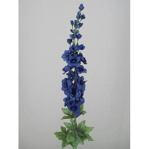 Midnight Blue Silk Delphiniums or Larkspur 75cm - D006 D3