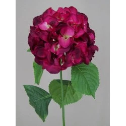 Silk Hydrangeas Plum 68cm - H027 F4