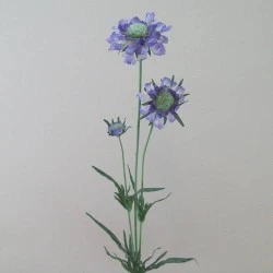 Silk Scabious Flowers Blue | Artificial Scabiosa 64cm - S058 R2