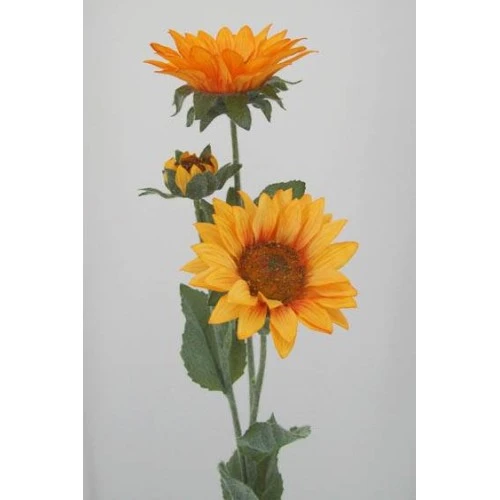 Artificial Sunflowers Spray (2+1) 65cm - S001