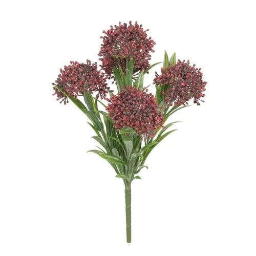 Artificial Skimmia Plant Red with UV Protection 24cm - S076 S4