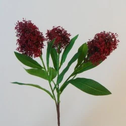 Artificial Skimmia Red 60cm - S029 