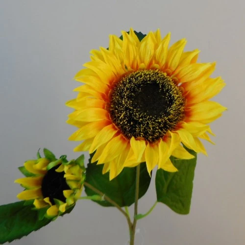 Artificial Sunflower and Bud 48cm - S097 