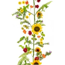 Artificial Sunflowers Garland 156cm - S038 S2