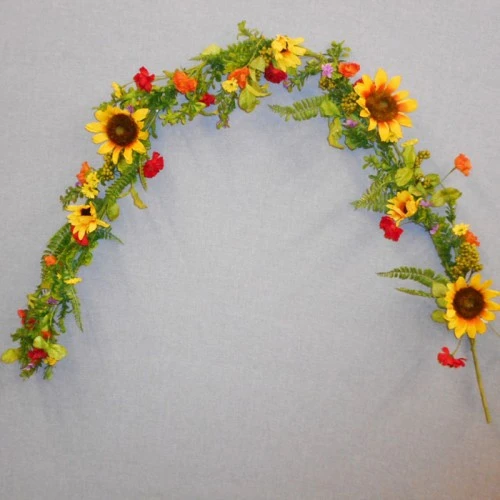Artificial Sunflowers Garland 156cm - S038 S2
