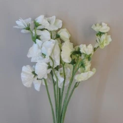 Artificial Sweet Peas Posy Cream 42cm - S021 JJ2