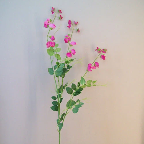 Extra Long Artificial Sweet Peas Stem Pink - S112