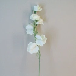 Luxury Artificial Sweet Peas Stem Cream - S104 Q2