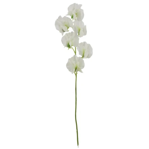 White Sweet Peas Stem 42cm - S143 C2
