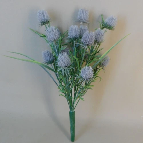 Artificial Thistles Plant Lavender Grey 38.5cm - T042 Q2