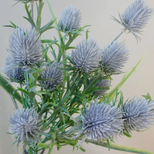 Artificial Thistles Plant Lavender Grey 38.5cm - T042 Q2