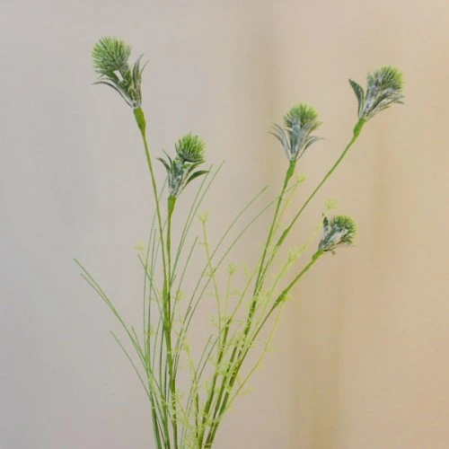 Artificial Thistle and Grasses Green 65cm - T018 R2