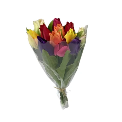 Artificial Tulips Bundle 12 Stems Mixed 38cm - T041 LL3