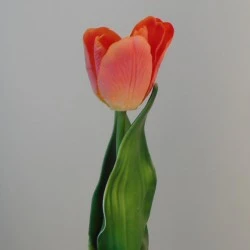 Real Touch Artificial Tulips Orange 40cm - T059 BX10
