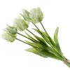 Real Touch Parrot Tulips Bundle White 40cm - T029 