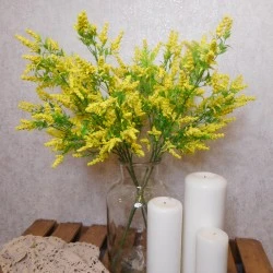 Artificial Veronica Cottage Garden Flowers Yellow 87cm - V022 KK1