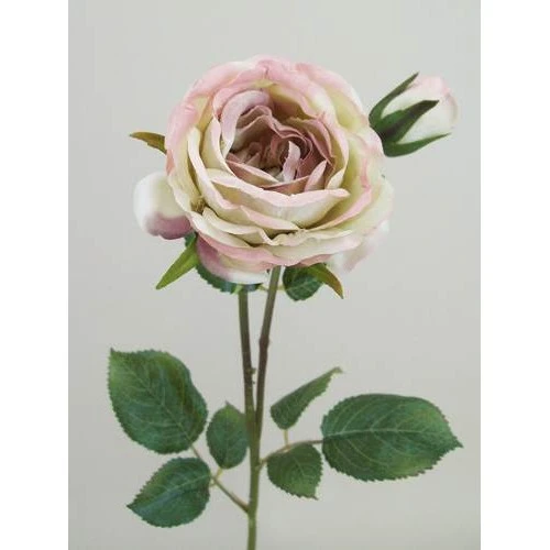 Artificial Vintage Roses Pink 48cm - R076 GG4