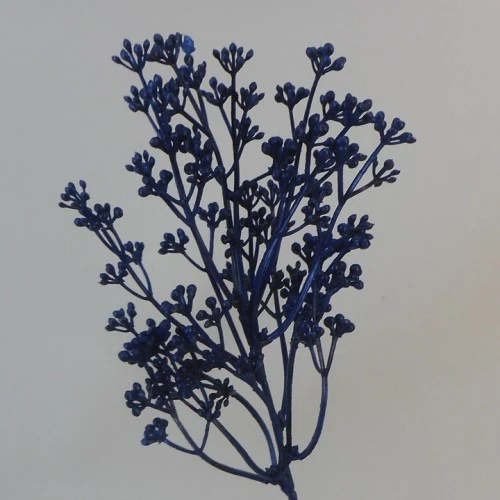Short Stem Artificial Wax Flower Buds Navy Blue 36cm - WAX010 FF1