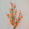Artificial Wax Flowers Orange 62cm - W012 Q3