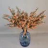 Artificial Wax Flowers Orange 62cm - W012 Q3
