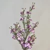 Artificial Wax Flowers Purple 62cm - W010 N4