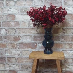 Short Stem Artificial Wax Flower Buds Red 36cm - W071 
