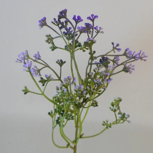 Short Stem Artificial Wax Flower Buds Purple 36cm - W068 FF1
