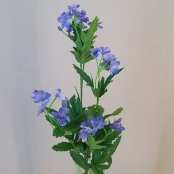 Artificial Wild Flowers Blue 66cm - W027 M4