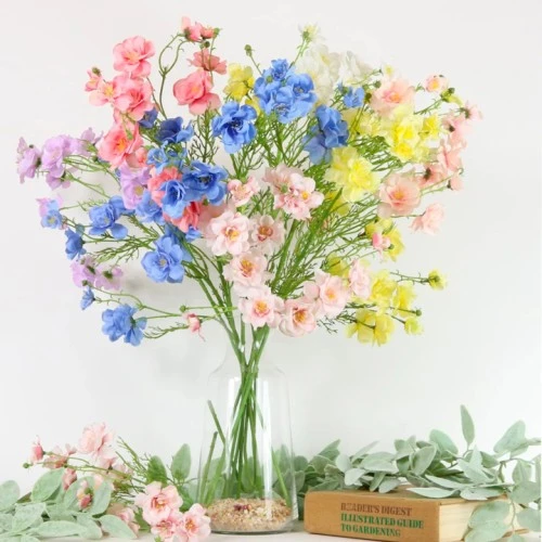 Artificial Wild Flowers Blue 72cm - W073 EE1