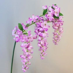 Fleur Artificial Wisteria Three Pink Flowers 88cm - W061 S4