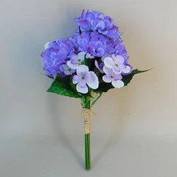 Artificial Flowers Posy Zinnias and Blossom 32cm - Z030 JJ4