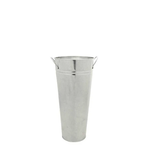38cm Galvanised Flower Vase - GAL009
