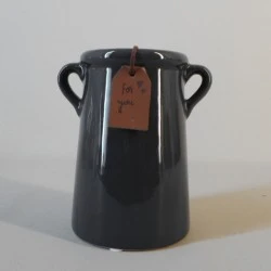 Ceramic Flower Vase Grey 14cm - VS018 8C