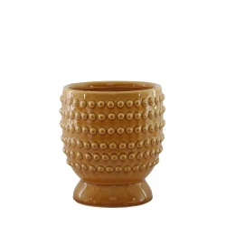 Hobart Plant Pot Cover Mustard Yellow 19cm - POT008 6B