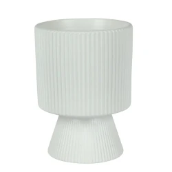 Oslo Plant Pot Cover Matt White 22.5cm - POT014 2B