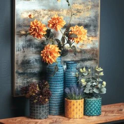 Seville Large Flute Vase Blue 43cm - LUX048 3A